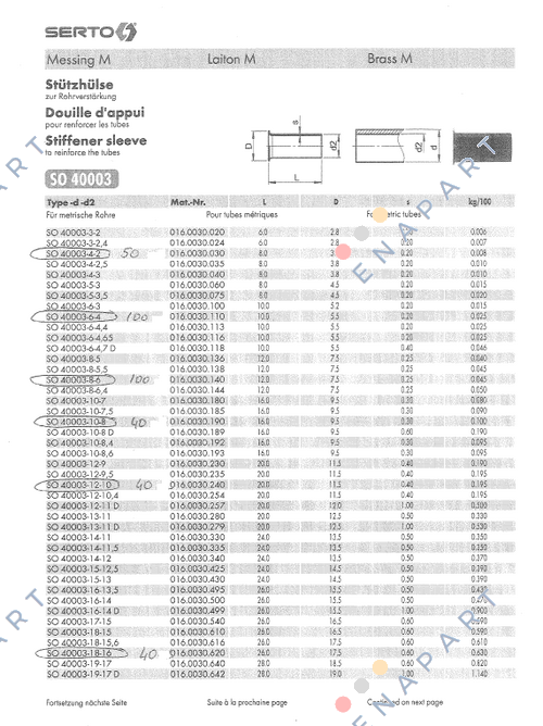 SO 40003-18-16 (016.0030.620)  Stützhüls да